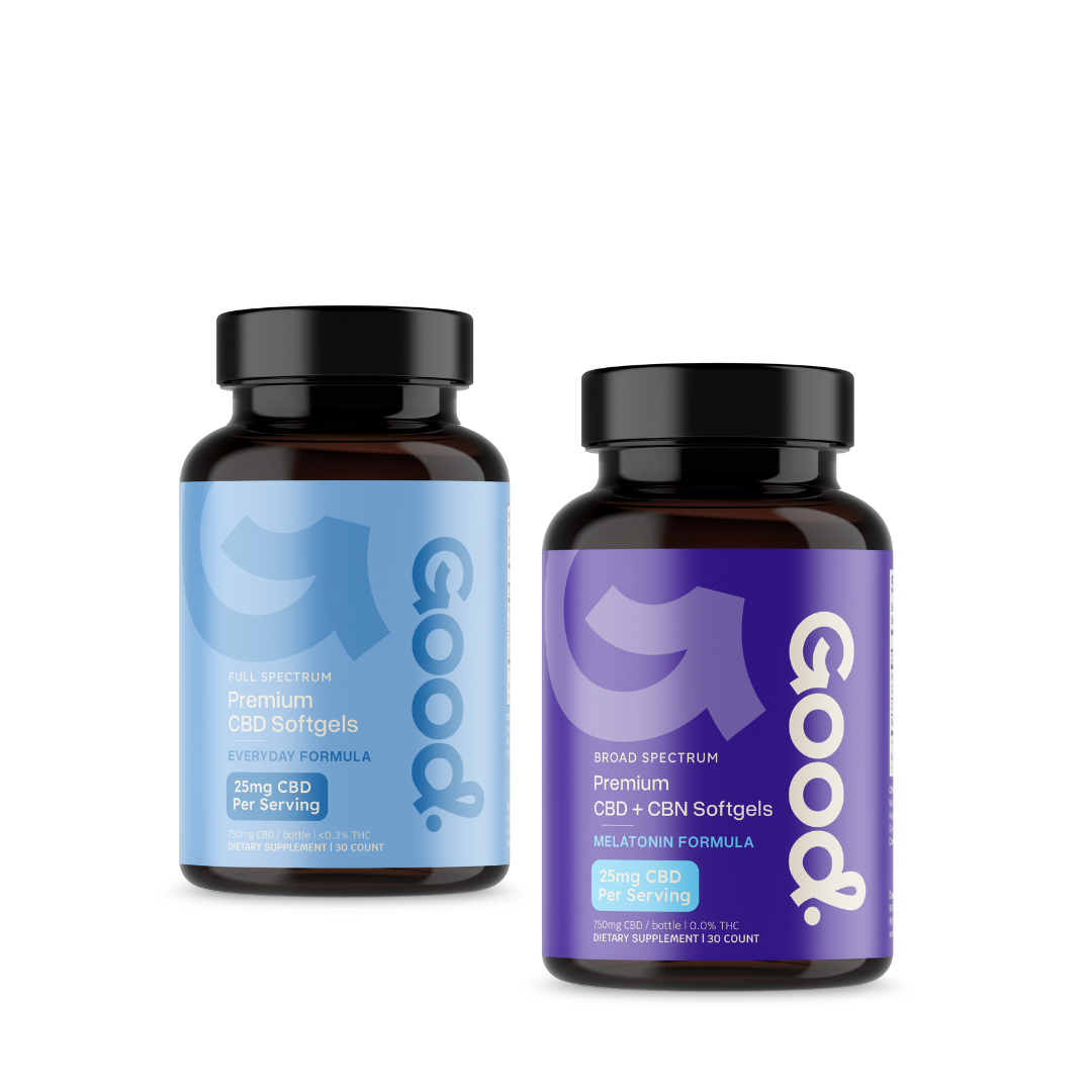 GOOD ORGANICS AM - PM CBD SOFTGELS BUNDLE (FULL SPECTRUM)