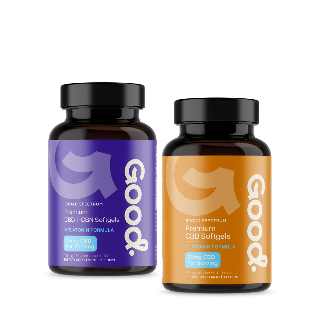 Good Organics Recovery &amp; Rest CBD Softgels Bundle for Active Lifestyles