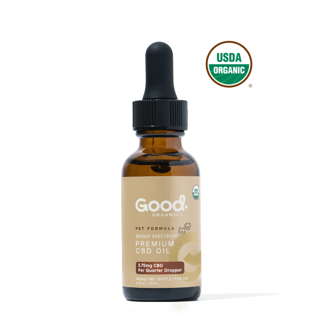 USDA ORGANIC CBD TINCTURE FOR DOGS, CATS &amp; PETS