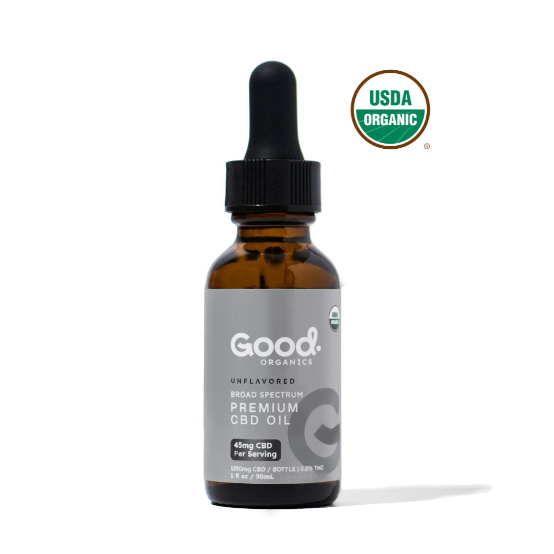 USDA ORGANIC UNFLAVORED CBD TINCTURE (1350MG TOTAL)