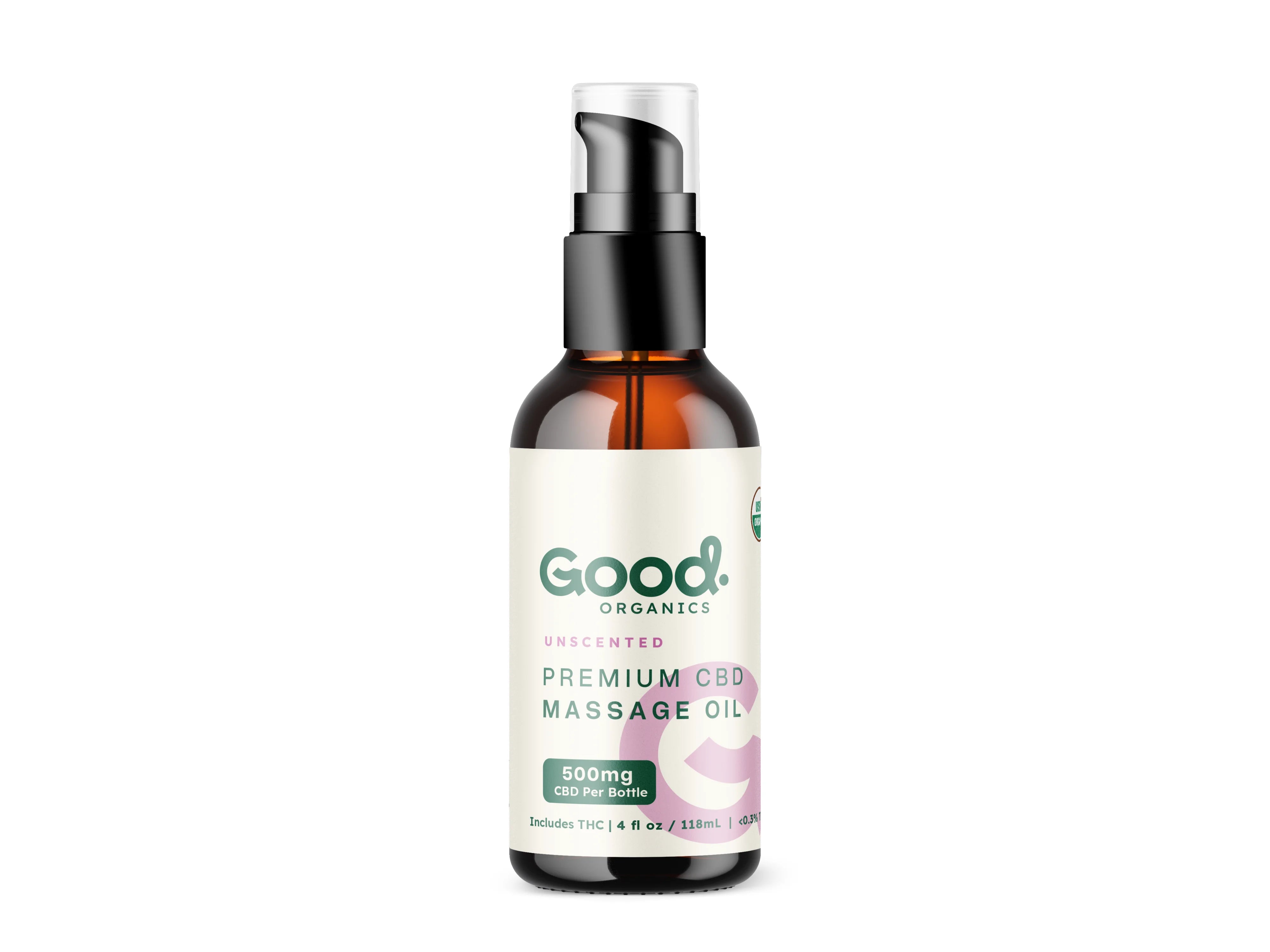 Organic CBD Massage Oil with THC - Good Organics