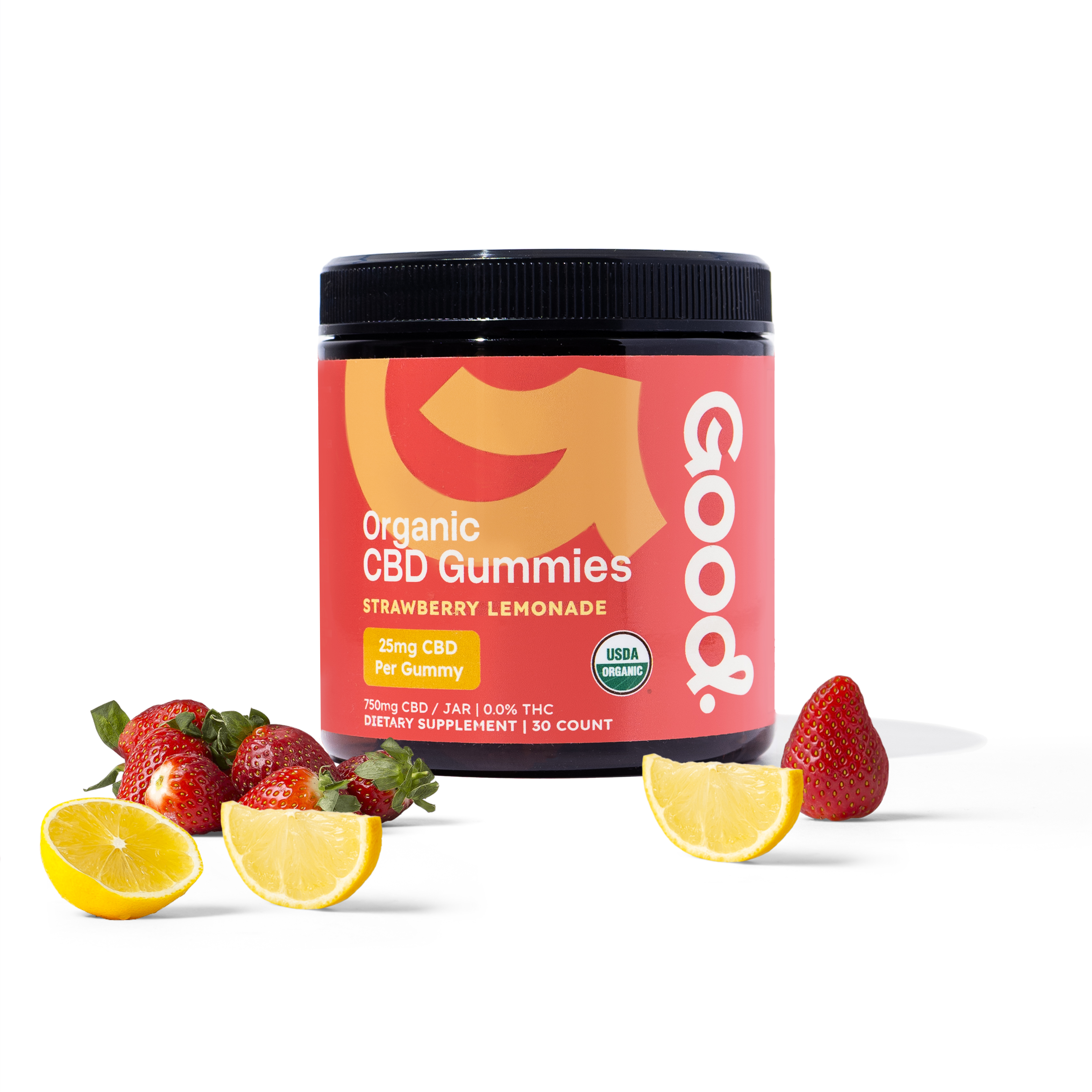 ORGANIC STRAWBERRY LEMONADE CBD GUMMIES