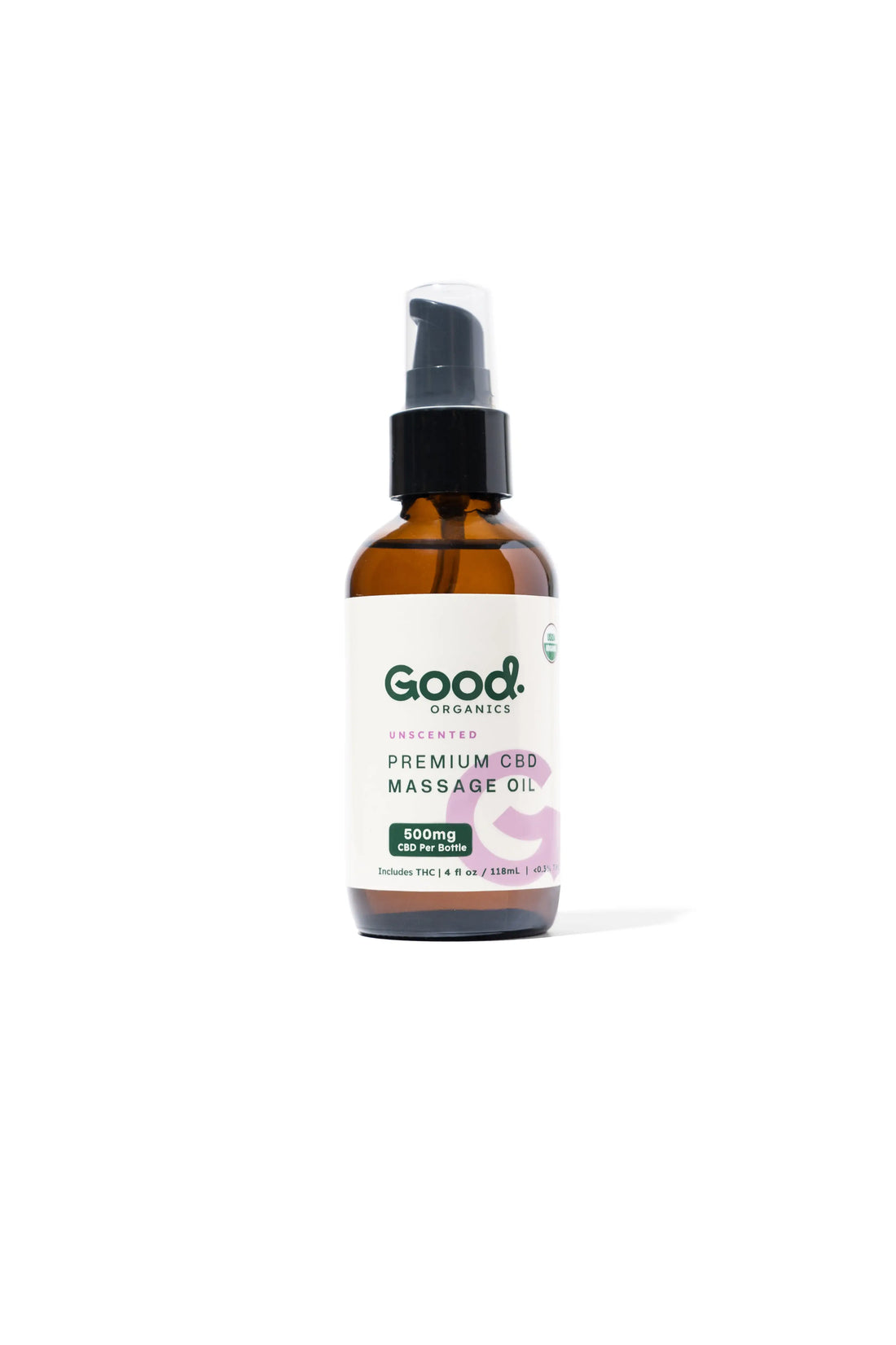 Organic CBD Massage Oil with THC